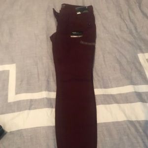 Maroon jeggings
